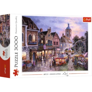 پازل ۳۰۰۰ تکه شهر بازی Trefl Red 3000 Piece Puzzle – Funfair / Art Licencing