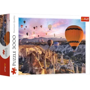 پازل ۳۰۰۰ تکه بالن ها بر فراز کاپادوکیا – ترکیه Trefl Red 3000 Piece Puzzle – Balloons over Cappadocia
