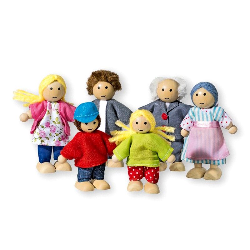 عروسک چوبی خانواده