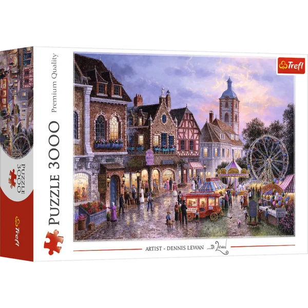 پازل ۳۰۰۰ تکه شهر بازی Trefl Red 3000 Piece Puzzle - Funfair / Art Licencing