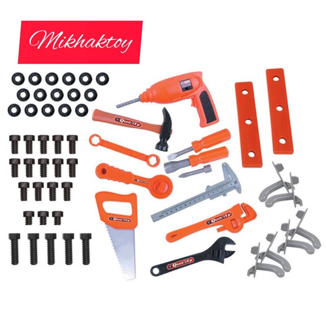 اسباب بازی میز ابزار چمدانی با دریل