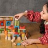 بریکس چوبی 40 قطعه جعبه چوبی