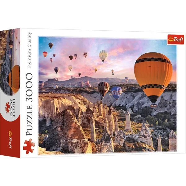 پازل ۳۰۰۰ تکه بالن ها بر فراز کاپادوکیا – ترکیه Trefl Red 3000 Piece Puzzle - Balloons over Cappadocia