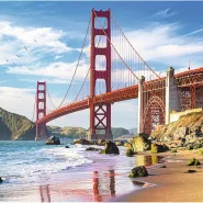 پازل ۱۰۰۰ تکه پل گلدن گیت سانفرانسیسکو آمریکا برند ترفل